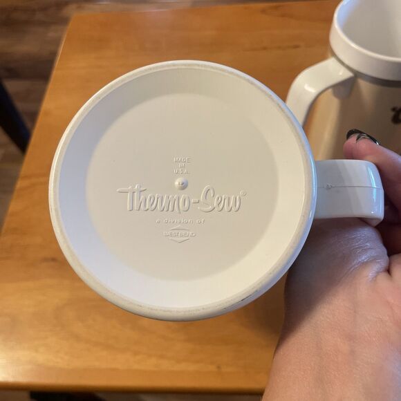 Beer Mugs Stein Coors Vintage Plastic Thermo Serv set of 2 USA - Picture 7 of 7